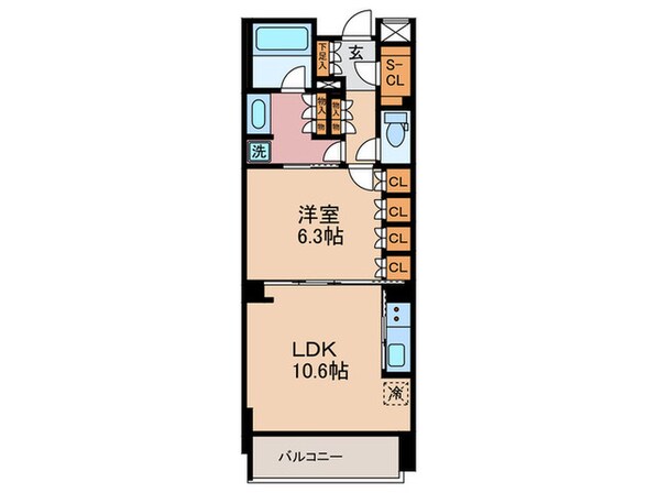 ｻﾞ･ﾊﾟｰｸﾊｳｽ京都河原町（404）の物件間取画像